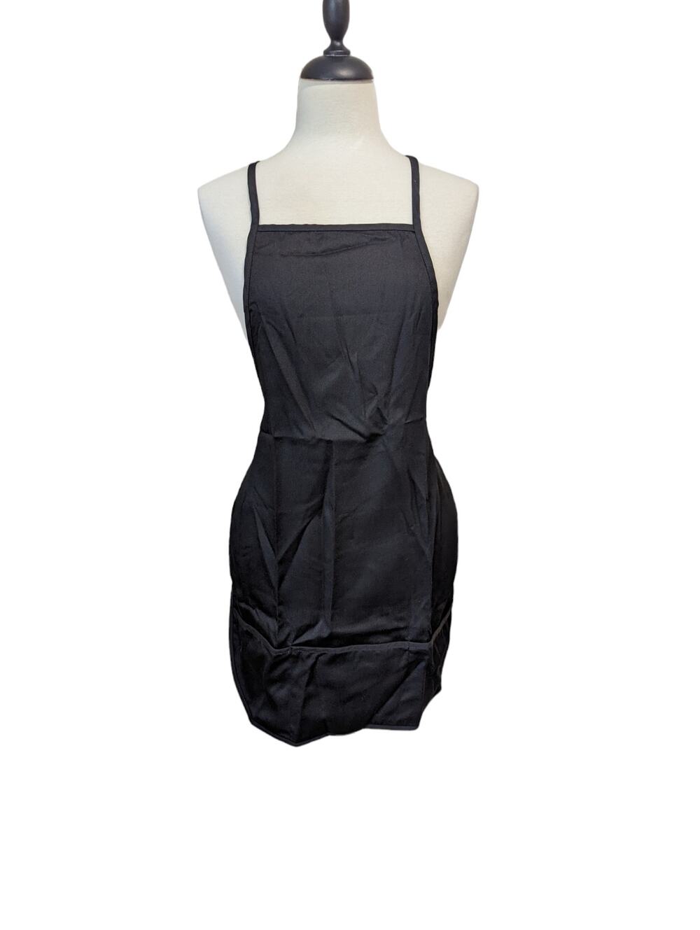 New Set of 4 Childs Apron with Pockets Black
